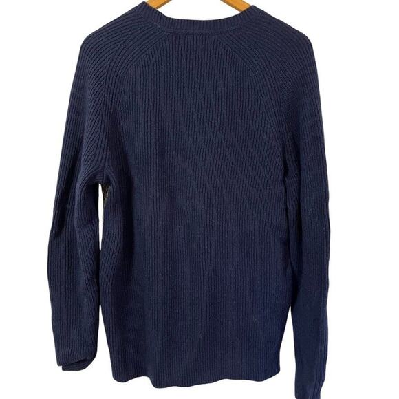 Banana Republic Italian Yarn Merino Wool Blend Cable Knit Mens Sweater sz L - Picture 13 of 16